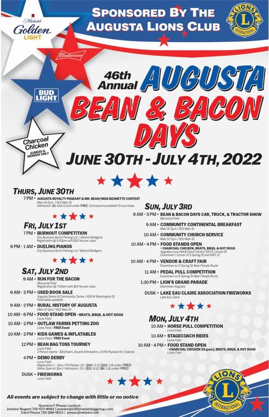 2022 Bean and Bacon Days